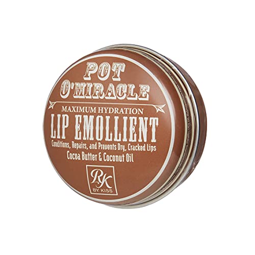 Ruby Kisses Pot O' Miracle Maximum Hydration, Cocoa Butter & Coconut Oil (Lip Emollient, 2 Pack) #TOP2