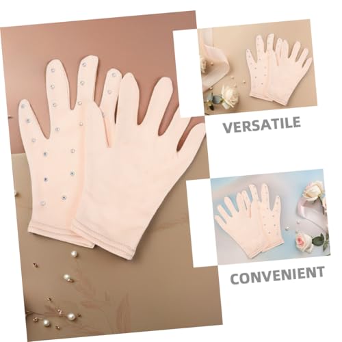 Toyvian Ice Skating Show Gloves Skating Supplies Ice Skating Gloves Girl Party Gloves Stage Gloves Figure3