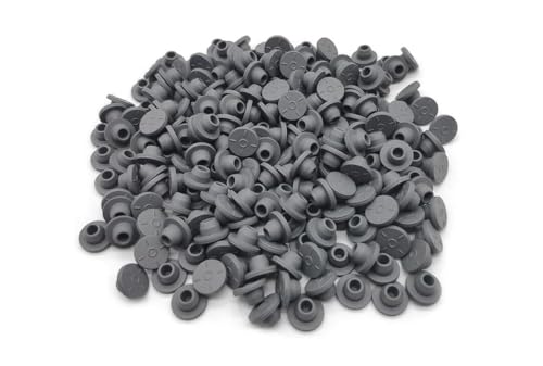 1000pcs Butyl Rubber Stopper Plug 13mm?Self Healing Injection Ports Solid Seal