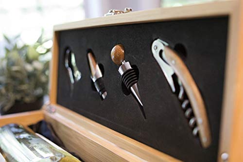 Case Elegance Wooden Wine Box Set