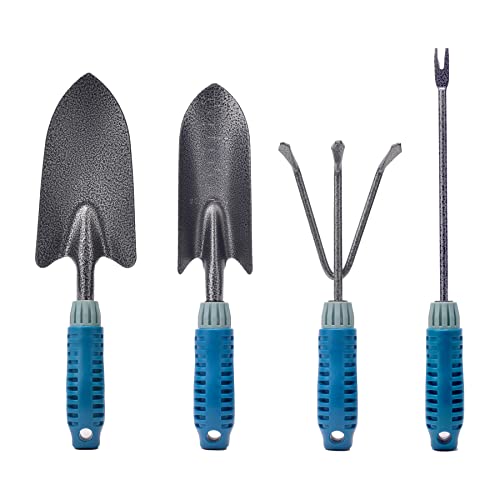 Set de 4 herramientas de jardinería con mango ergonómico miniatura 1
