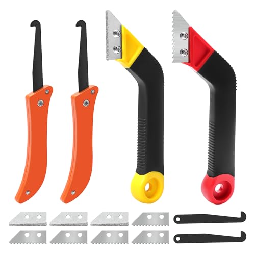 Comparison: Grout Saw Home Depot 10 14Pack Grout Removal Tool Kit, COITEK 2-Shaped Tile Scraper with 8pcs Extra Blades, 2PCS Foldable Saw with 2P Grout Removal Knife for Tile Cleaning