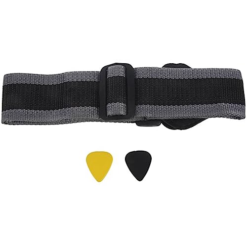 FASE Sangle de Guitare Électrique Noire avec 2 Médiators Sangle de Guitare Clip de Guitare Acoustique Sangle de Basse - Les Beatles, Paul McCartney, John Lennon, RIngo Starr, George Harrison FASE Sangle de Guitare Électrique Noire avec 2 Médiators Sangle de Guitare Clip de Guitare Acoustique Sangle de Basse