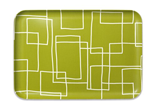 橋本達之助工芸 SRトレーL角 ラビリンス グリーン