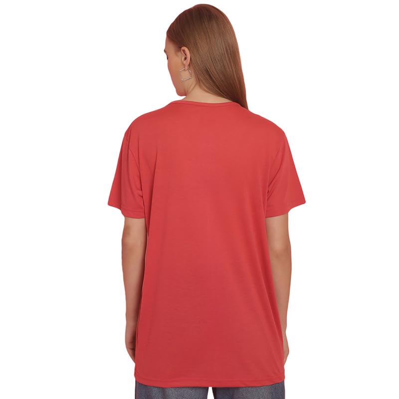 Image of Round Neck Cotton Printed Women Regular Fit Tshirt-P1950