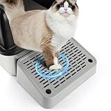 Bartuke Cat Litter Box Ramp, Litter Box Step Mat with Filter Function, Cat Litter Catcher for Self-Cleaning Litter Boxes, Cats Pedal Stool Ideal for Kitten & Elderly Cats (Light Grey)