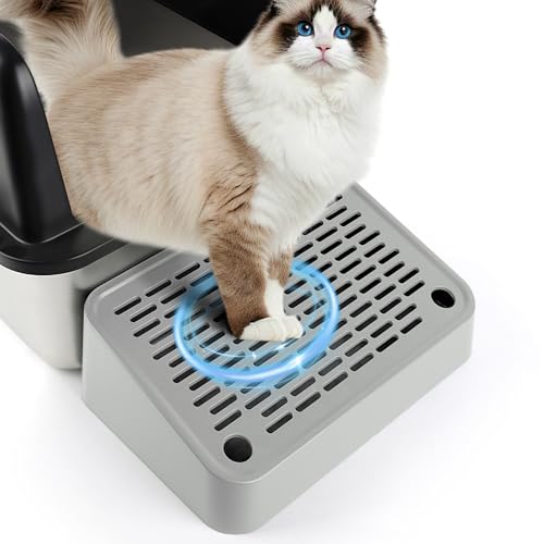 Bartuke Cat Litter Box Ramp, Litter Box Step Mat with Filter Function, Cat Litter Catcher for...