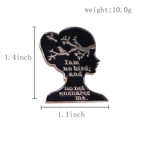 Image of Book Lover Enamel Pin for Book Lover Gift Books Lapel Pin Novelty Book Brooch Badge for Women and Girls