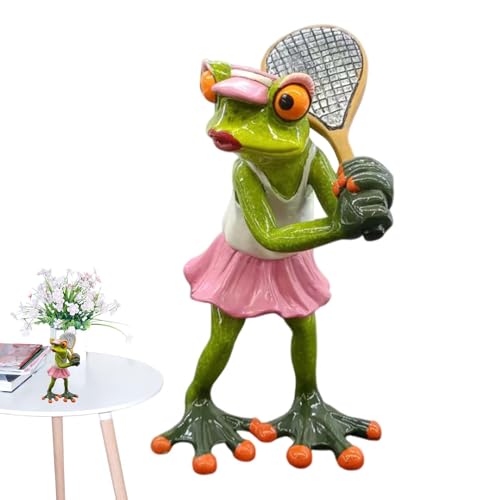 Flkiglm Simulation Resin Statues, Tennis Athletes Figures | Resin Handmade Craft Figures | Creative Table for Garden, Boats, Patio, Yard