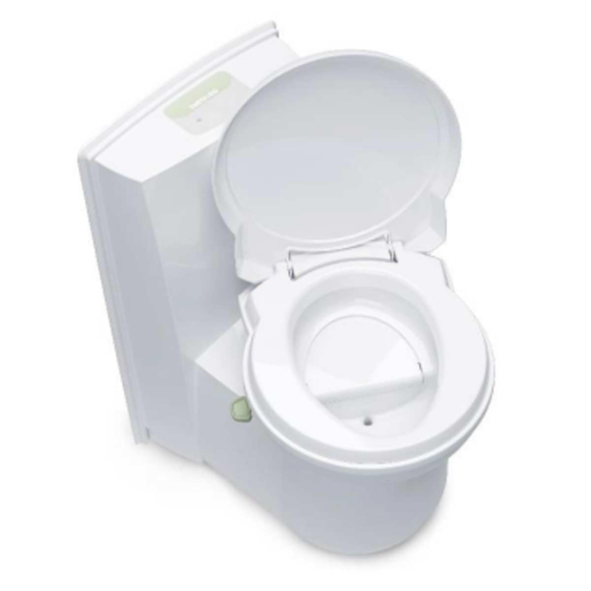 Thetford Trockentrenntoilette, Kunststoff, Kompakt, Weiß, 60,3 x 41,7 x 75 cm, 7,5L Urintank/7L Kottank, 8 kg, mit elektrischer Füllstandsanzeige
