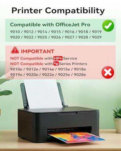Image of EaseFusion 962XL Replacement for HP 962XL Ink Cartridges Combo Pack HP962XL HP962 Work with HP OfficeJet Pro 9010 9015 9018 9020 9025 Printers (Black /Yellow /Cyan /Magenta, 4 Pack)