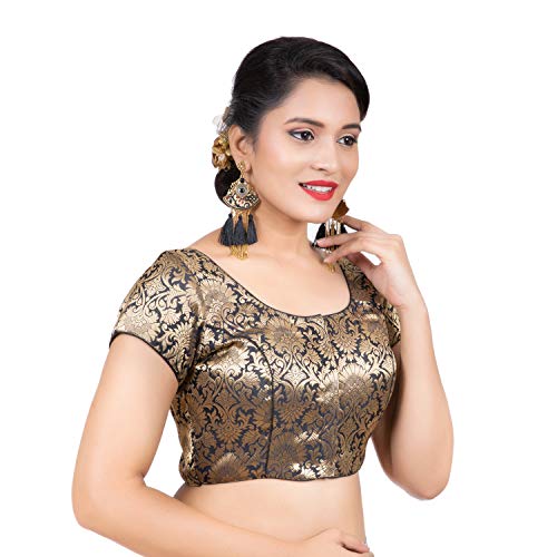 Image of Biyu Being With You Women's Synthetic Saree Blouse