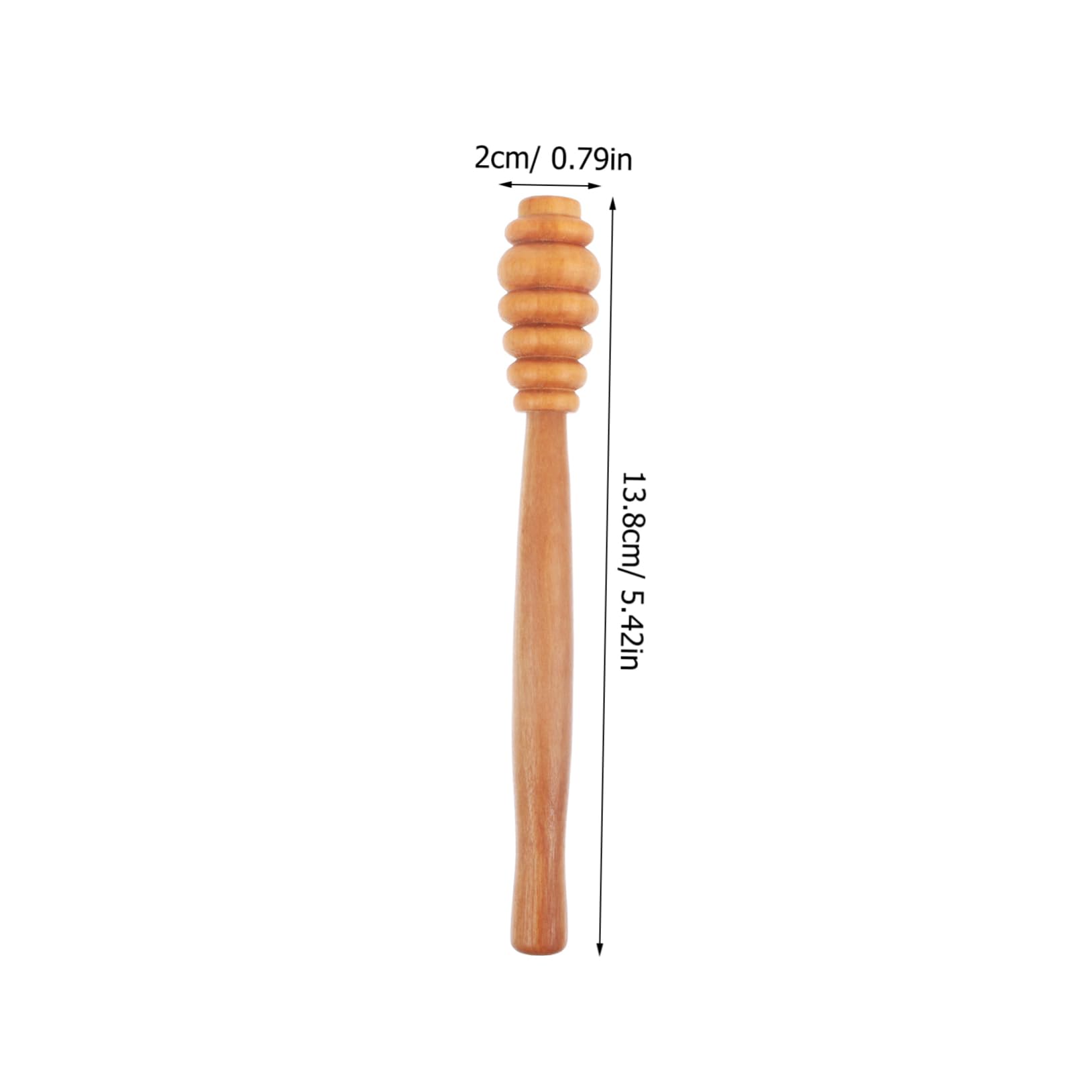 BRIGHTFUFU Honey Stick Wooden Honey Dipper Sticks Honey Mixing Stirrers Home Honey Rod Honey Jar Wand Wooden Honey Stirrers Honey Pot Stick Honey Stirring Rods Reusable Honey Dipper re-usable