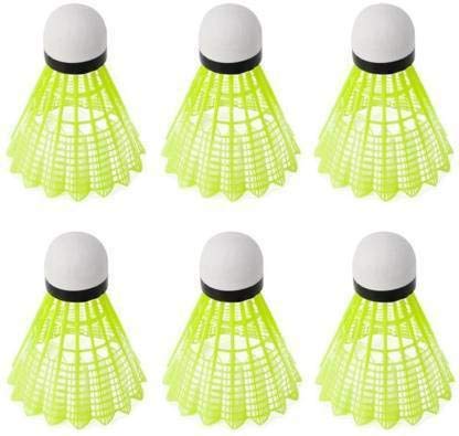 SPOCCO® Handcrafted Nylon Badminton Shuttlecocks(Tube of 6Pc) Nylon Shuttle - White (Medium Slow, 76, Pack of 6)-picture-33