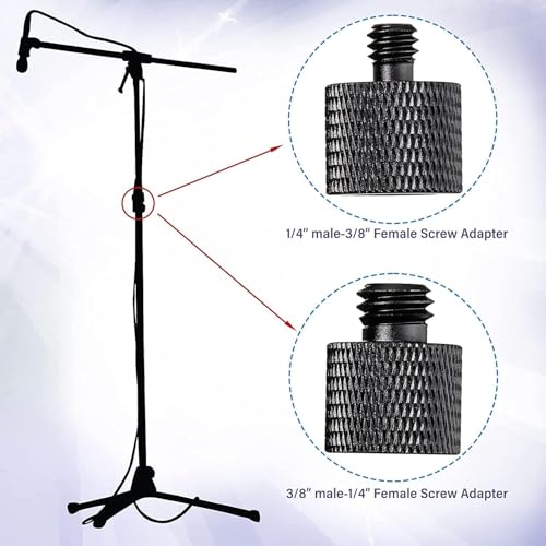 Image of SHOPEE 4 Pcs Aluminum Camera Screw Adapter Thread 1 /4 inch Male to 3 /8 inch Female and 3 /8 inch Male to 1 /4 inch Female Adapter Set for Camera Monitor, Tripod, Microphone Mic Stand Mount（4 PCS）