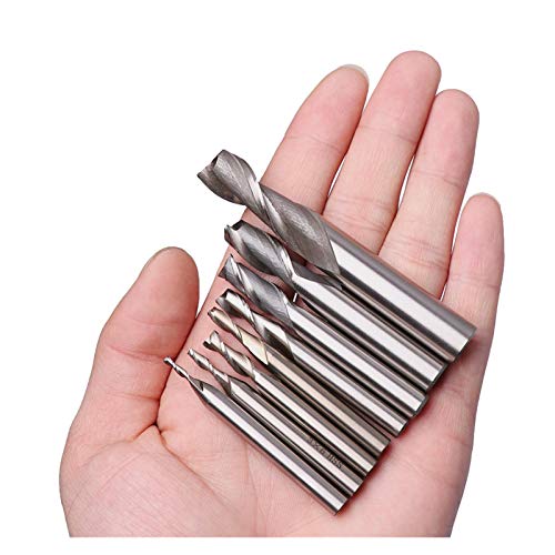 DDDCM 1 pz HSS 2 Flute End Mill Cutter 1mm-12mm