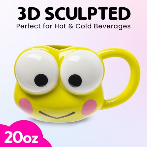 Image of Silver Buffalo Sanrio Hello Kitty Keroppi, 3D Sculpted Mug, 20oz