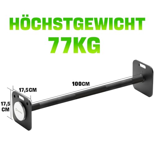 Eisenlink Stalen lange halterstang, verstelbare halterstang met 1 paar 2 kg schroeven voor fitness, gym, training, thuis, 7 kg, 11 kg, 100 cm - Afbeelding 3