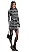 OFEEFAN Early Fall Fashion Plaid Dress Winter Dress Black Plaid L