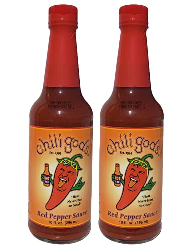 Chiligods Salsa de pimiento rojo, salsa galardonada hecha con puré de jalapeño y chiles chipotle, paquete de 2, 10 onzas disponible en Yaxa Peru