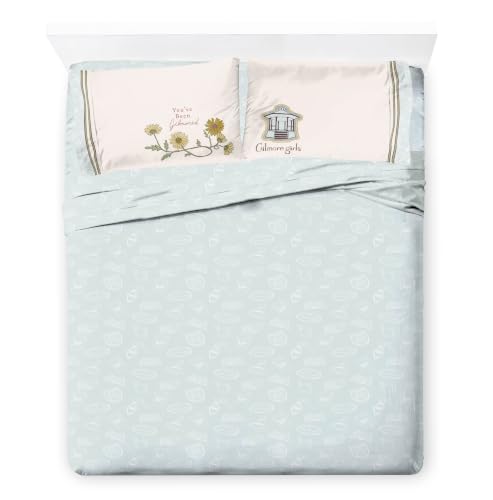 Image of Jay Franco Comforter Set Includes Sheets and Pillow Covers - Soft and Cozy Bed Set for Stylish Room Decor, Official Licensed Bedding, Multi - Gilmore Girls, 7 Piece Full
