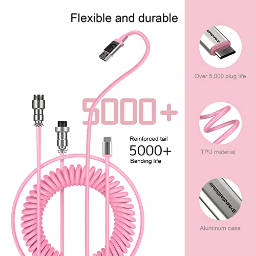 XINMENG X MAMBASNAKE C01 Coiled Keyboard Cable - Image 2