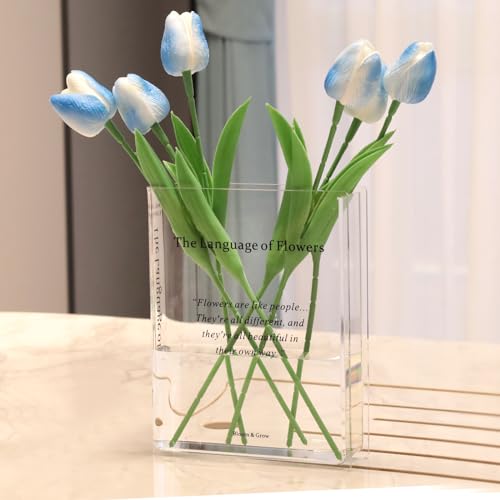 Alpharan Book Vase for Flowers Home Décor,Flower Vase...