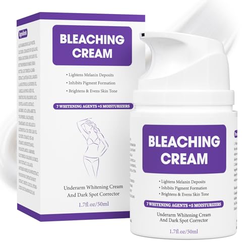 Skin Bleaching Cream, Skin Lightening Dark Spot Remover for Body, Face, Bikini and Sensitive Areas,...