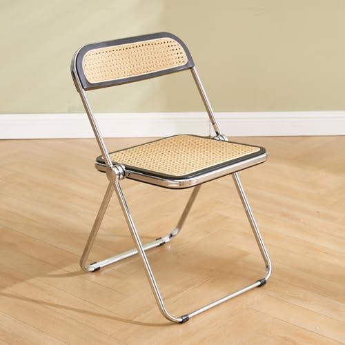 chairus Klappstühle Rattan Küchenstuhl mit Rückenlehne,...