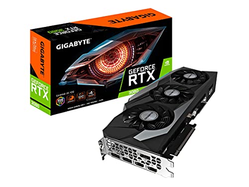 GIGABYTE GeForce RTX 3080 GAMING OC 10G Graphics Card, 3x WINDFORCE Fans, 10GB 320-Bit GDDR6X, GV-N3080GAMING OC-10GD Video Card (Renewed)