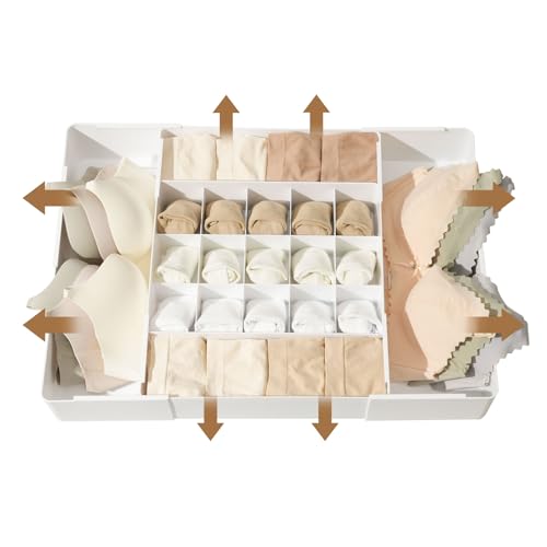 Adjustable 19-Grid Drawer Organizer