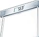 Sanitas SGS 06 Glaswaage (Personenwaage bis 150 kg Tragkraft und großem Display), Glas, Ebony Black