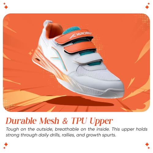 Image of Hundred Court Champions Unisex Non-Marking Court Shoes | Badminton, Pickleball, Table Tennis & Other Indoor Sports | Lightweight, Cushioned Grip