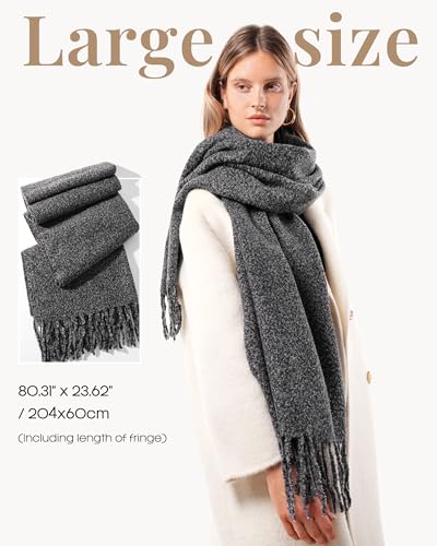 FURTALK Scarf for Women Men Soft Warm Cashmere Feel Blanket Scarf Pashmina Shawl Winter Thick Womens Scarves4