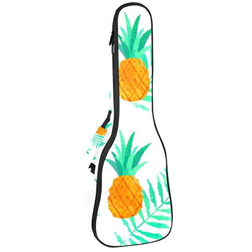 Sac à dos ukulélé concert ténor soprano rembourré 10mm blanc ananas