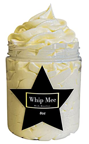 African Shea Butter, Raw Whipped Shea Butter Women and Men Unscented, Glow Shea Butter lotion, Organic Unrefined Shea Butter Cream, Whip Mee Body Frosting treatment, 8 Ounce