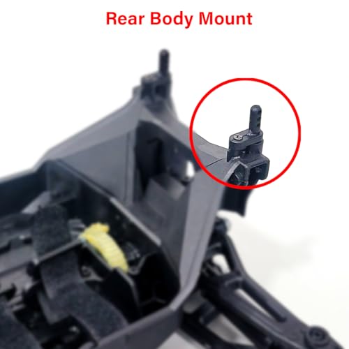 Image of Mirana Spectre 4WD Accessories - Compatible only with The Spectre 4WD Hobby Grade RC Car Toy - Rear Body Mount (Set of 12)
