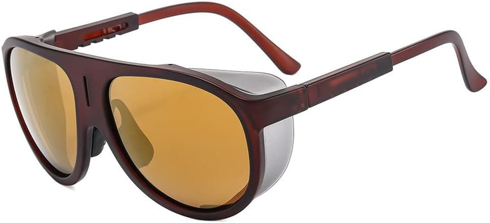Men's Oval Sunglasses Retro Polarized Glasses Women's Outdoor Sunnies
