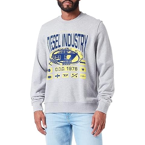 Diesel Gray XL Sweatshirt for Men Cover