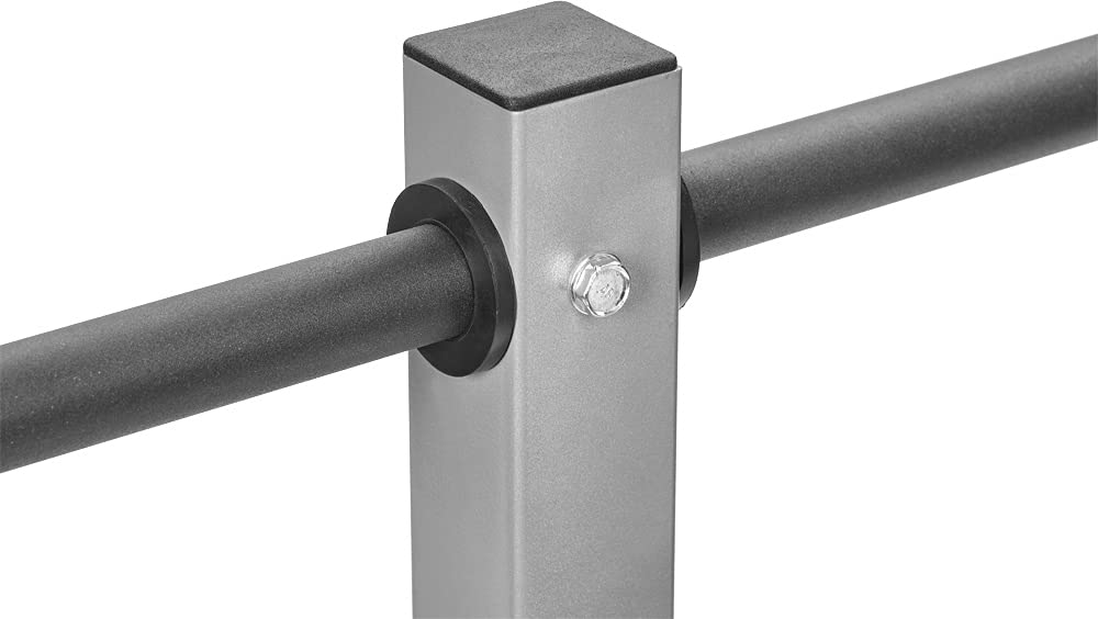 Bad Company BCA-98 - Soporte para discos de pesas con 6 soportes para discos de pesas de 30/31 mm (6 soportes para discos de pesas de 30/31 mm, capacidad de carga máxima de 200 kg)