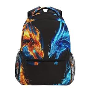 Fire-Dragon-Flame-Laptop-Backpack-for-Women-Men-Personalized-College-Bookbag-Travel-Bag-Casual-Daypack-back-packs Fire Dragon Flame Laptop Backpack for Women Men, Personalized College Bookbag Travel Bag Casual Daypack back packs