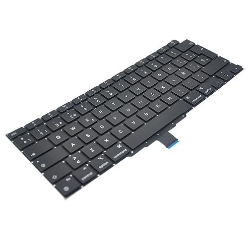 Pardarsey Zamienna klawiatura hiszpańska ESPAÑOL Teclado kompatybilna z MacBook Air Retina 13" M1 A2337 na koniec 2020 roku klawiatura + śruby + śrubokręt