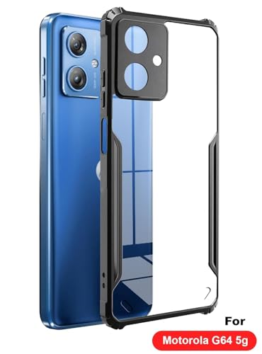 Image of Carrywrap Synthetic Rubber Transparent Hard Back Cover Case For Motorola Moto G64 5G / Motorola Moto G54 5G