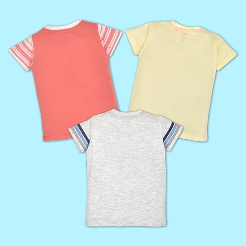 Image of LuvLap Baby Boys Regular Fit 100% Cotton Half Sleeves Boys T-Shirts and & Shorts Set Pack of 3