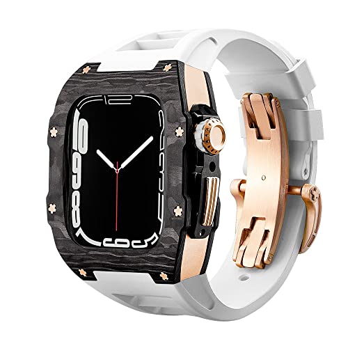 Accessoires iWatch antichoc coque métal carbone bouton couronne fluide