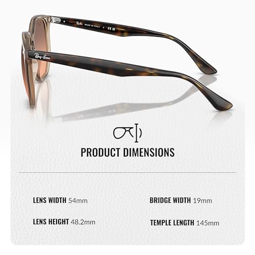 Image of Ray-Ban RB4306 Square-Round Shaped Sunglasses for Men & Women with Official RAYBAN Eyewear Kit