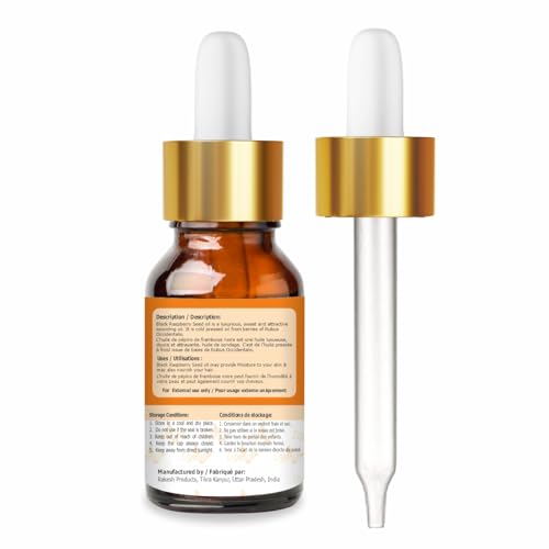 Image of Crysalis Black Raspberry Seed (Rubus Occidentalis) Oil|100% Pure & Natural Undiluted Essential Oil Organic Standard For Skin & Hair Care|Therapeutic Grade Oil, Improves Skin Elasticity-30ml