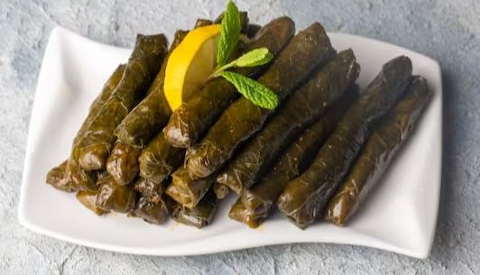 Stuffed Grape Leaves (Dolmas) byTat, Home Style, Ready to Eat, Vegan, No Trans Fat, 14.1 Oz (400g), Pack of 4