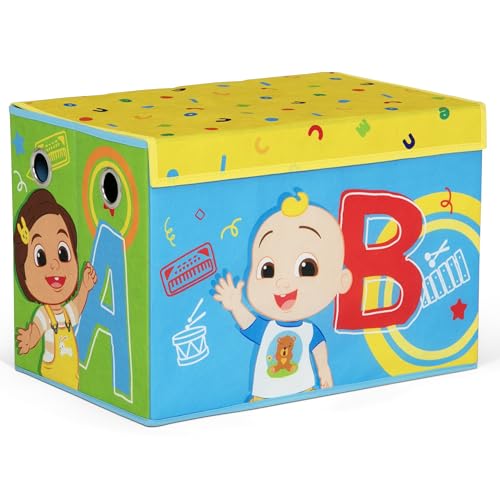 Image of Delta Children - CoComelon 4-Piece Toddler Room-in-a-Box Set - Includes Sleep and Play Toddler Bed, Table, 1 Chair and Fabric Toy Box, Green