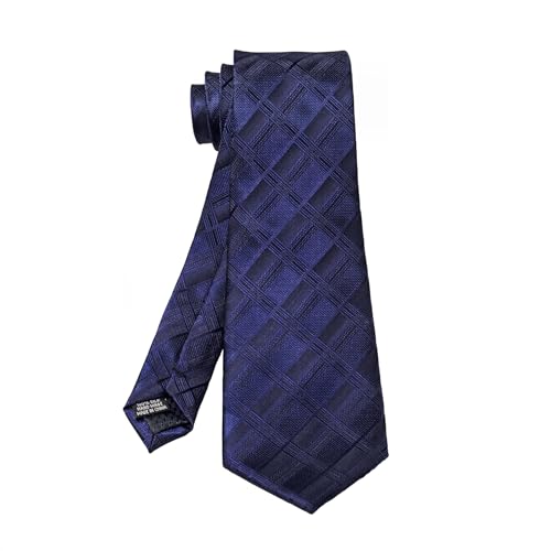 Image of 5PCS Mens Silk Tie, Pocket Square, Cufflinks, Drilled Tie Ring and Lapel Pin Set for Wedding Groom Party